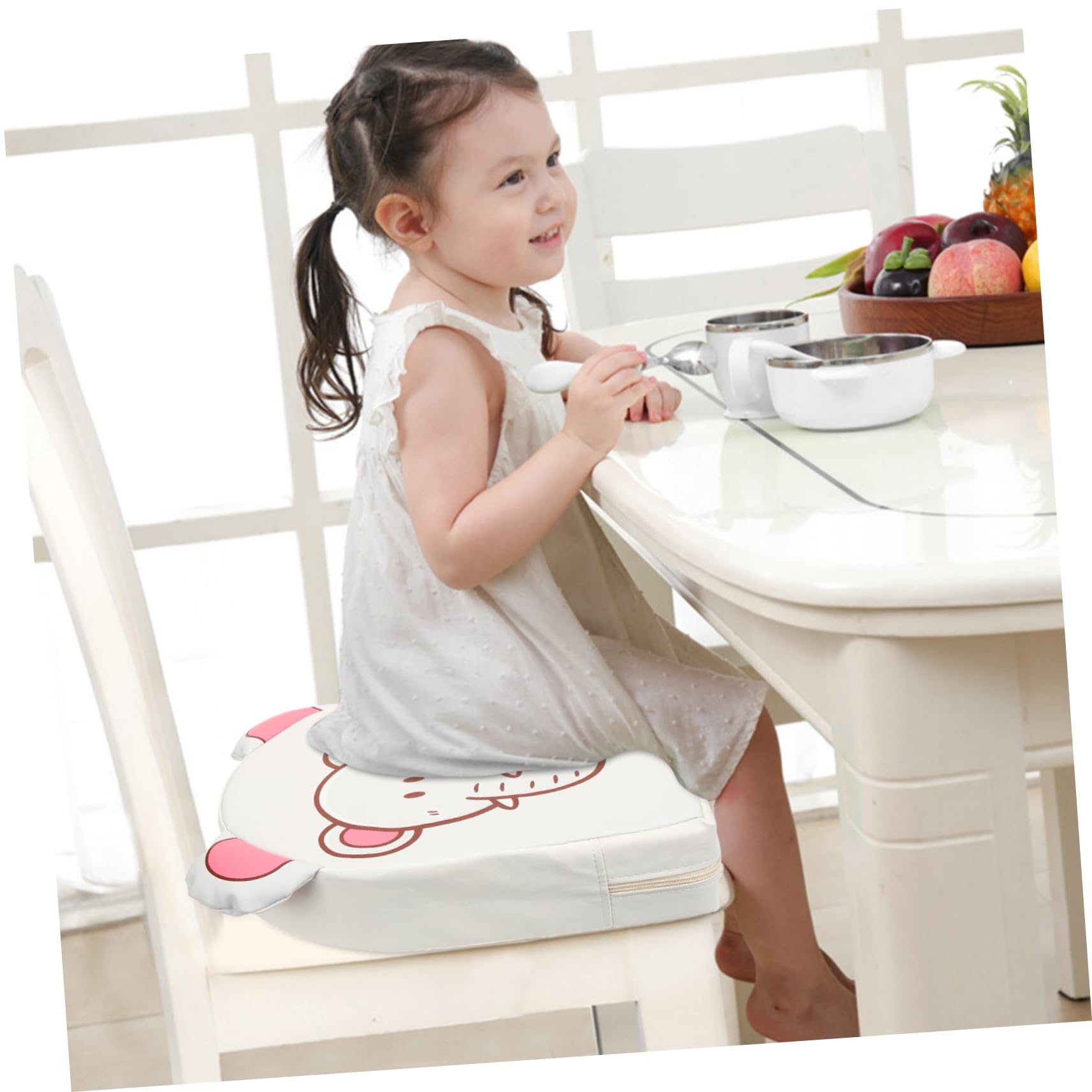 COLLBATH Cuscino Rialzato Per Sedia Da Pranzo Alzasedia Per Bambini Comodo E Portatile Per Casa Scuola Viaggio Facilita Mangiare E Giocare