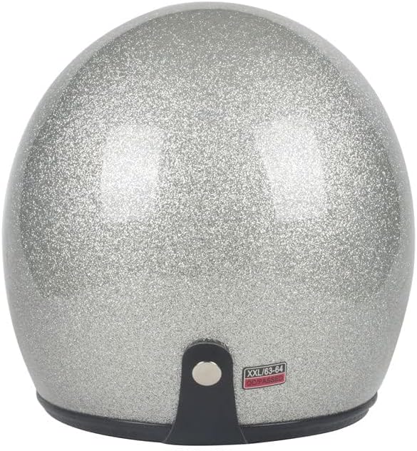 Miniatura 5 de Casco de motocicleta retro Harssidanzar 34 con cara abierta, estilo vintage para hombres y mujeres, aprobado por el Departamento de Transporte CU601