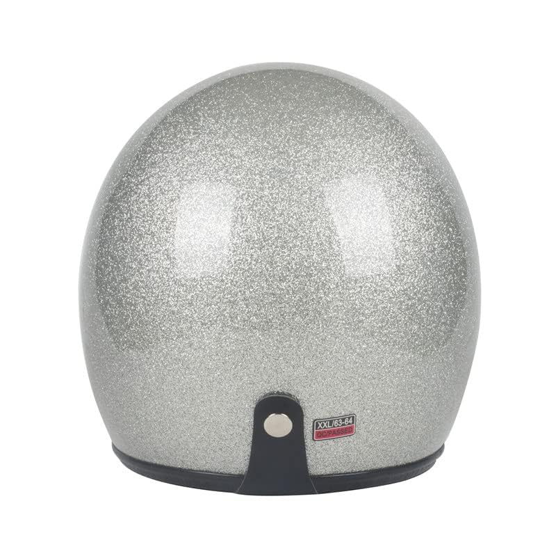 Image of Harssidanzar Open Face Motorcycle Helmet DOT Approved Vintage Helmet CU601
