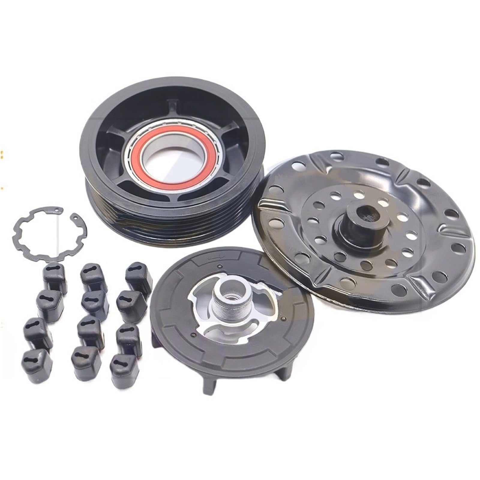 AC Compressor Clutch Kit Fit for Dodge Caliber Compass Fit for Jeep Fit for Patriot RL058228AI 5058228AE 5058228AG AC Compressor Clutch Pulley(AC Clutch)