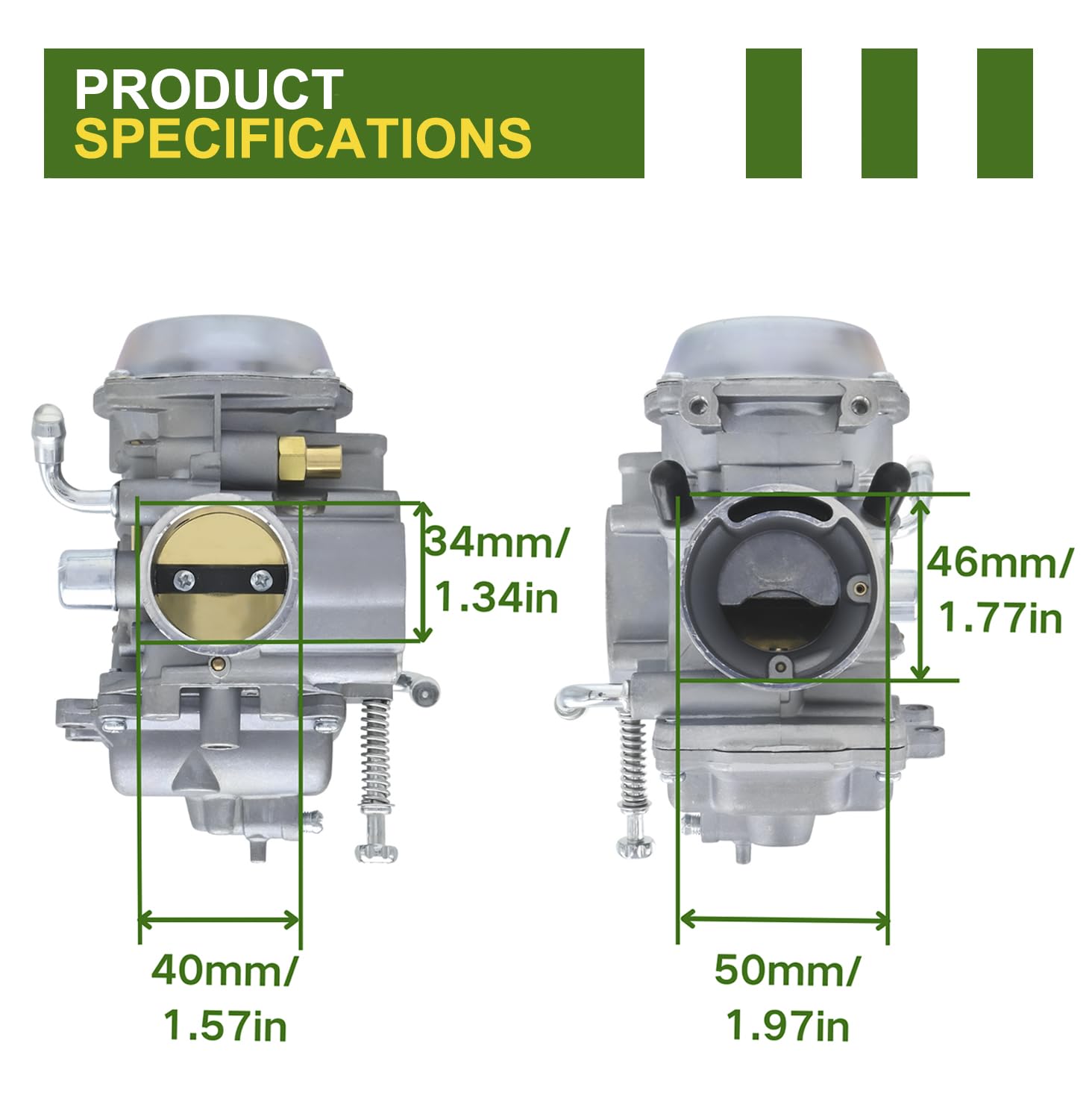 Performance Carburetor For Polaris Ranger 500 (1999-2009) – 90-Day Warranty
