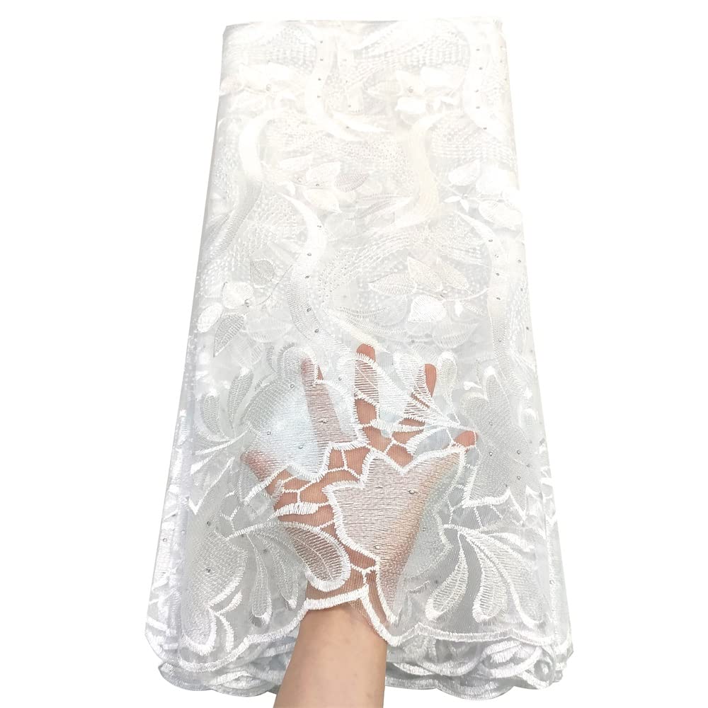 LadyQ ビーズ付きチュールレース生地 2019 グリーンスイスアフリカ