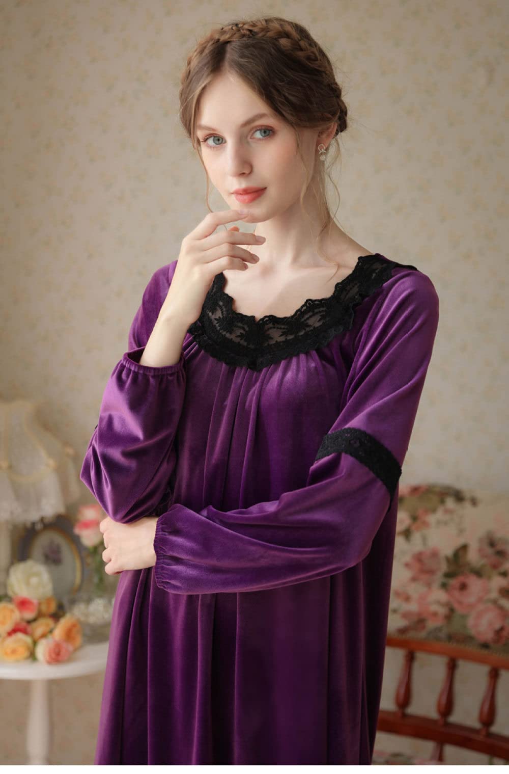Chemise de nuit luxe femme, linge de nuit luxe et confortable - Pilus