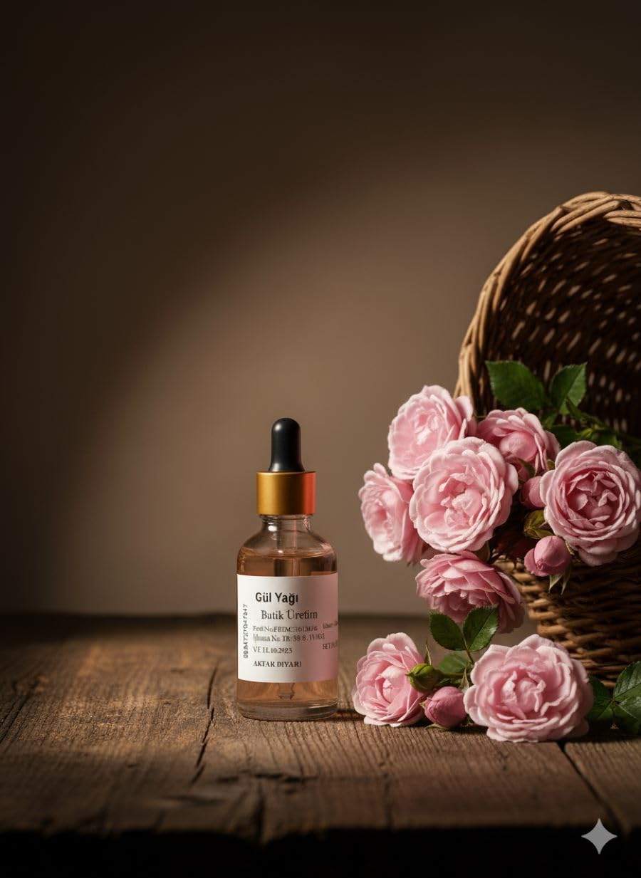 Aktar Diyarı Gül Yağı 1000 ML - Doğal Bitkisel Gül Yağı, BTY-ADY76290