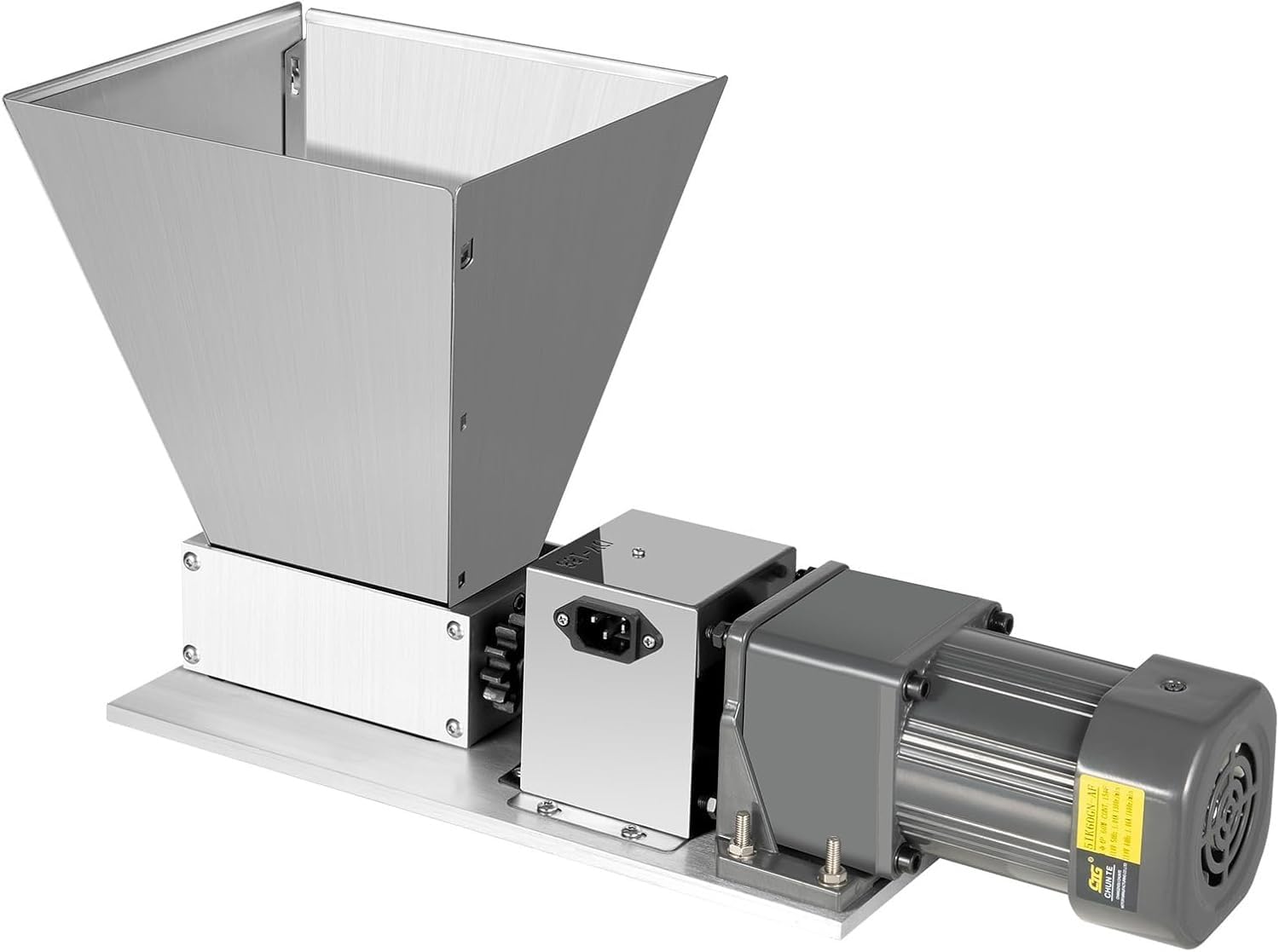 Broyeur à grains électrique 220 V, réglable, en acier inoxydable, pour farine, malt, orge, maïs, avoine, épices et céréales. Broyage rapide à haute vitesse.