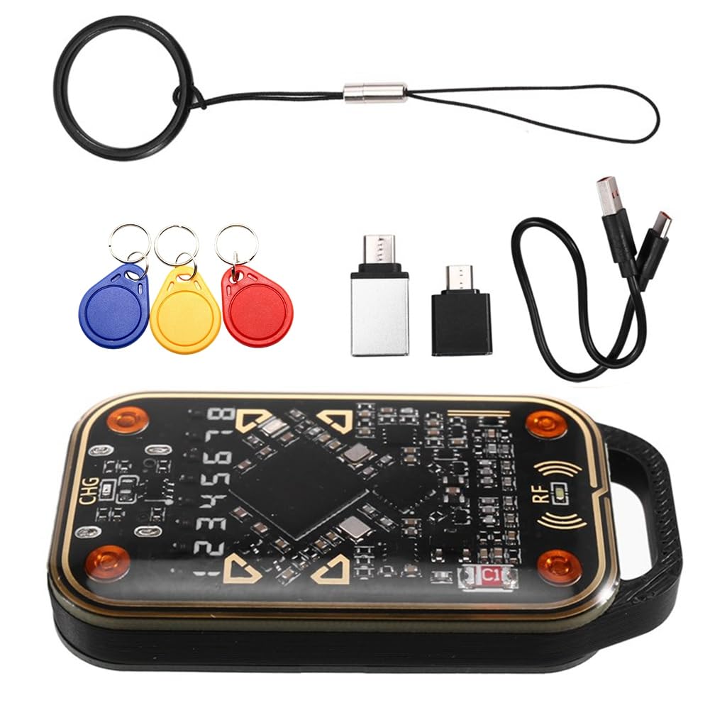 Chameleon Ultra V3.0 125Khz 13.56Mhz RFID Smart Card Emulator Leser ID IC NFC Tag Kopierer + 3XUID Schlüsselanhänger