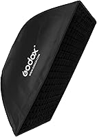 Vista 2 de Godox Caja de luz de rejilla de panal de abeja de 29 x 40 pulgadas, 27.6 x 39.4 in, caja suave con montaje Bowens compatible con luz estroboscópica