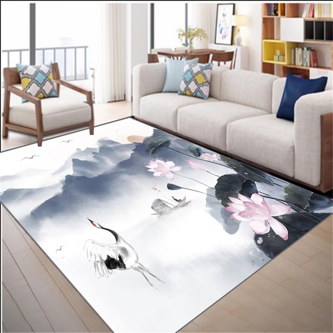 Tapis extérieur terrasse bleu azur pour des moments de détente estivale
