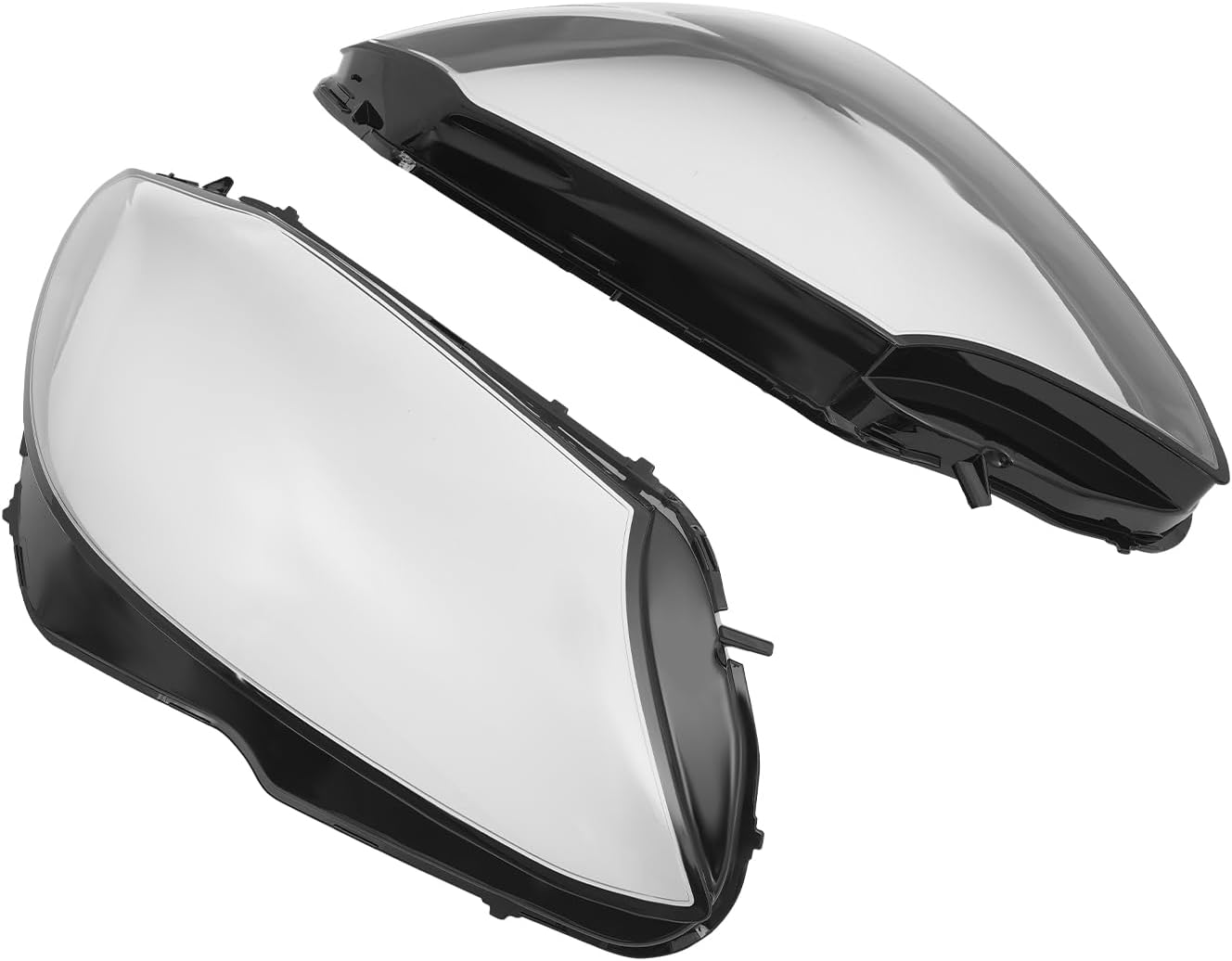 Front Left Right Side Headlight Cover Headlamp Clear Lens Shell Cover for 2014-2018 Mercedes-Benz C-Class W205, Left+Right Replacement A2059067303 A2059067403, Pack of 2