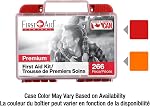 FIRST AID CENTRAL 266 Piece Premium First Aid Kit, Red