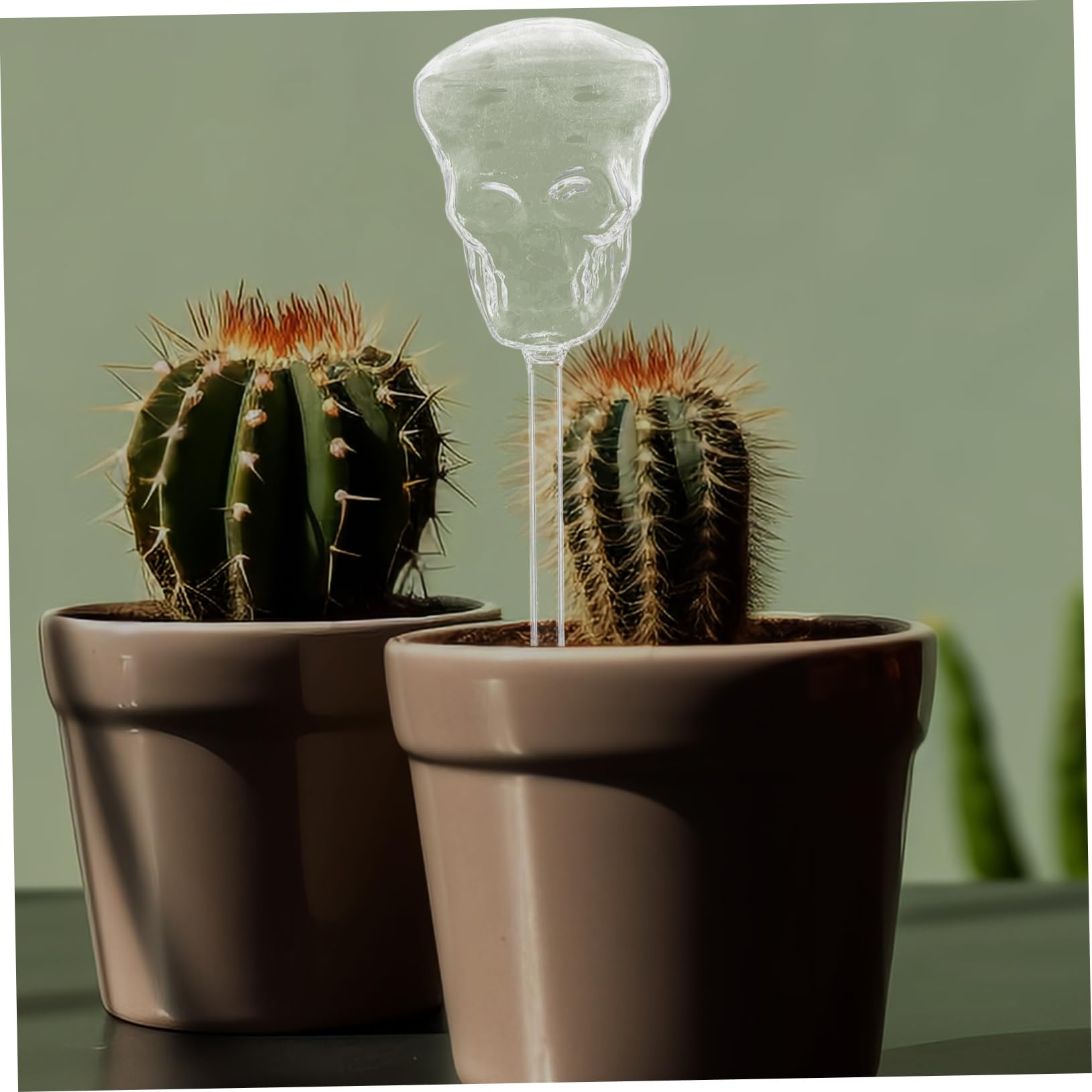 Abaodam 3 Pezzi Irrigazione Automatica del Pianta Can del Cranio Piante da Appartamento Fioriere Autoirriganti Gocciolare Se Stesso Globo di Irrigazione del Cranio Ugello da Giardino