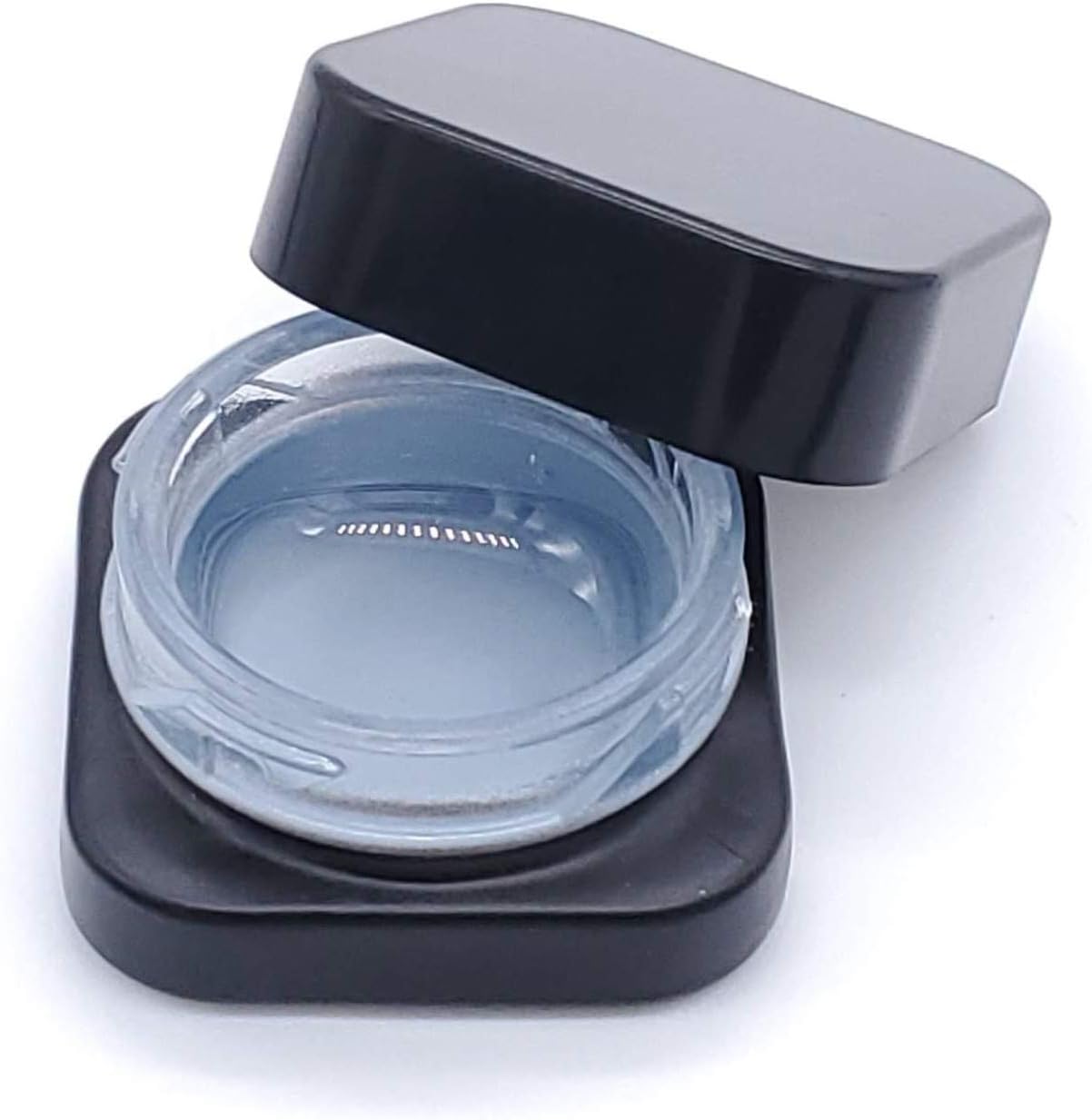 5mL Glass Cube Stash Jar Container for Concentrate Wax and Herb Storage (2 Pack)