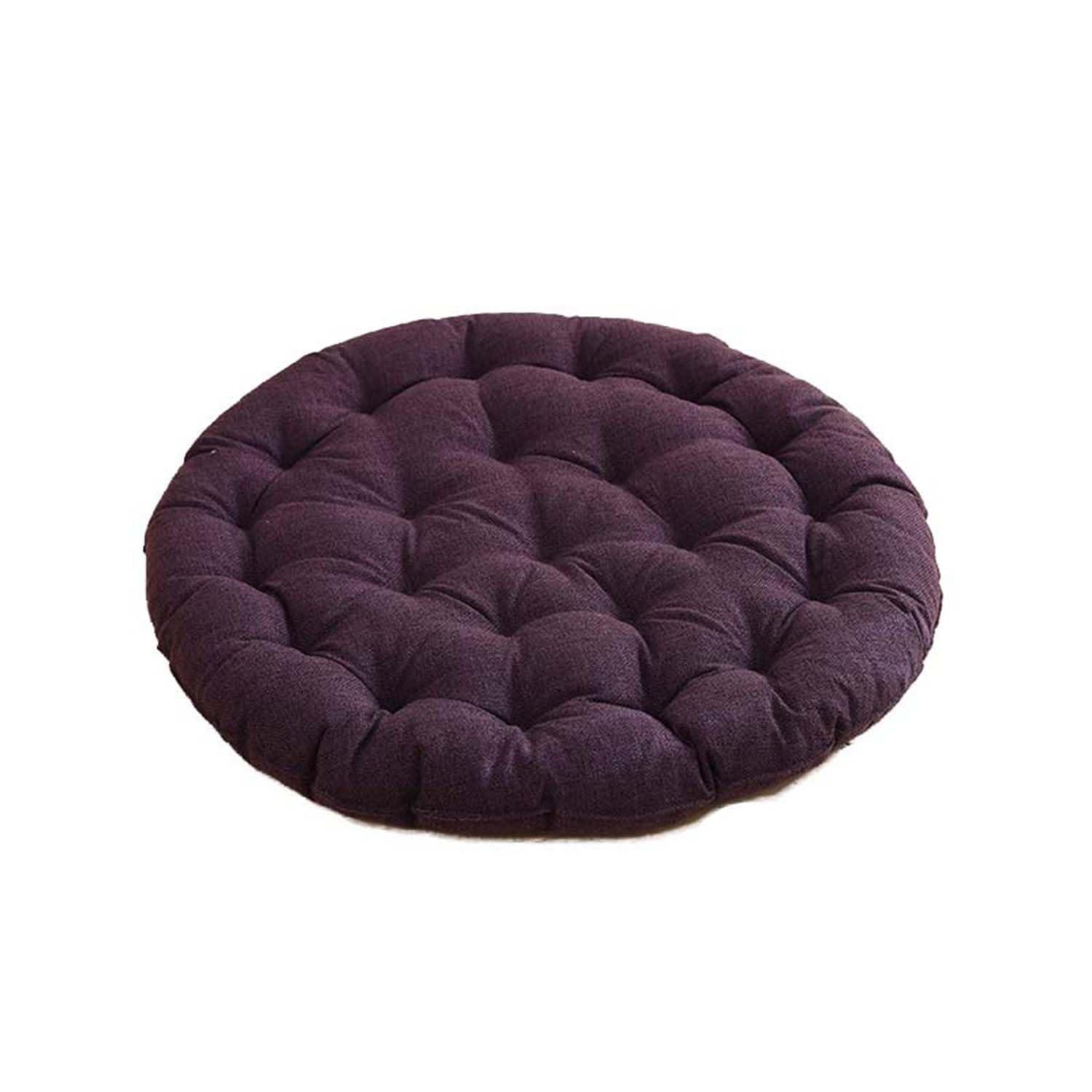 Waigg Kii Soft Floor Cushion Thick Chair Seat Cushions,Large Floor Pillows Round Meditation Cushion for Living Room/Yoga/Balcony/Patio/Tatami/Outdoor/indoor (I,75CM)
