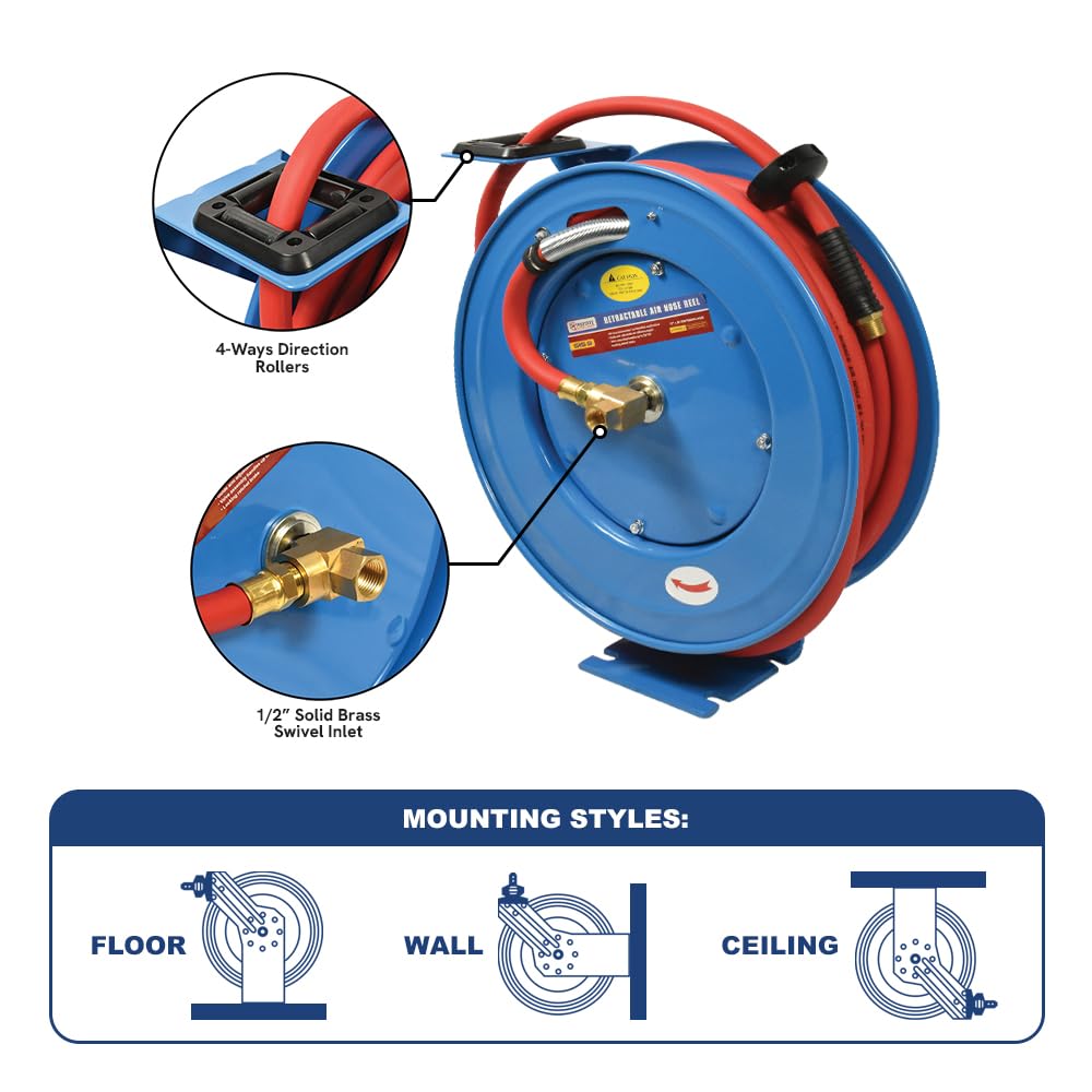 Mastercool MSC84963 Air Tool Hoses, Red