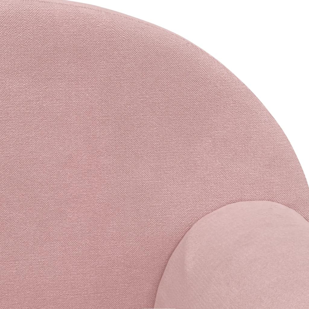 vidaXL Canapé-lit pour Enfants 2 Places, Lit de Jour avec Dossier et Accoudoirs, Lit d'Invité, Meuble de Chambre Salon, Rose Peluche Douce