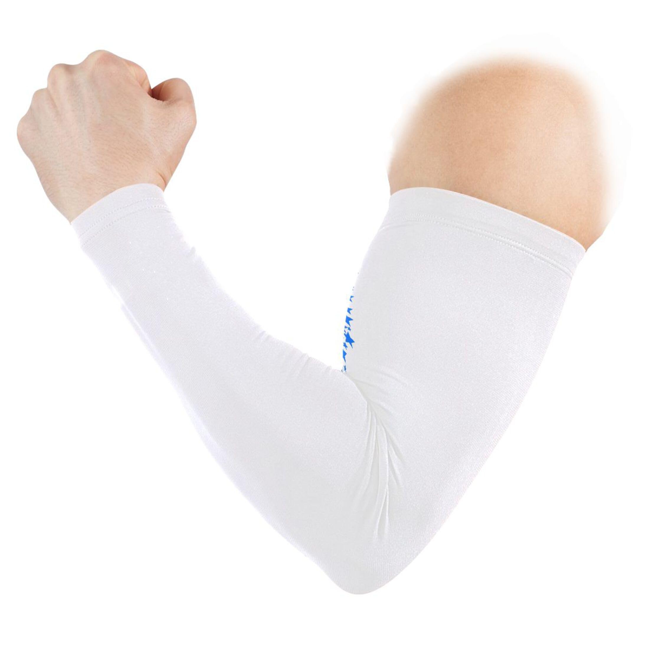 Takiito Festive Blue Red Stars Arm Sleeves for Men Women, Cooling Arm Sleeve UV Sun Protection Compression Arm Sleeve, Breathable & Moisture Wicking