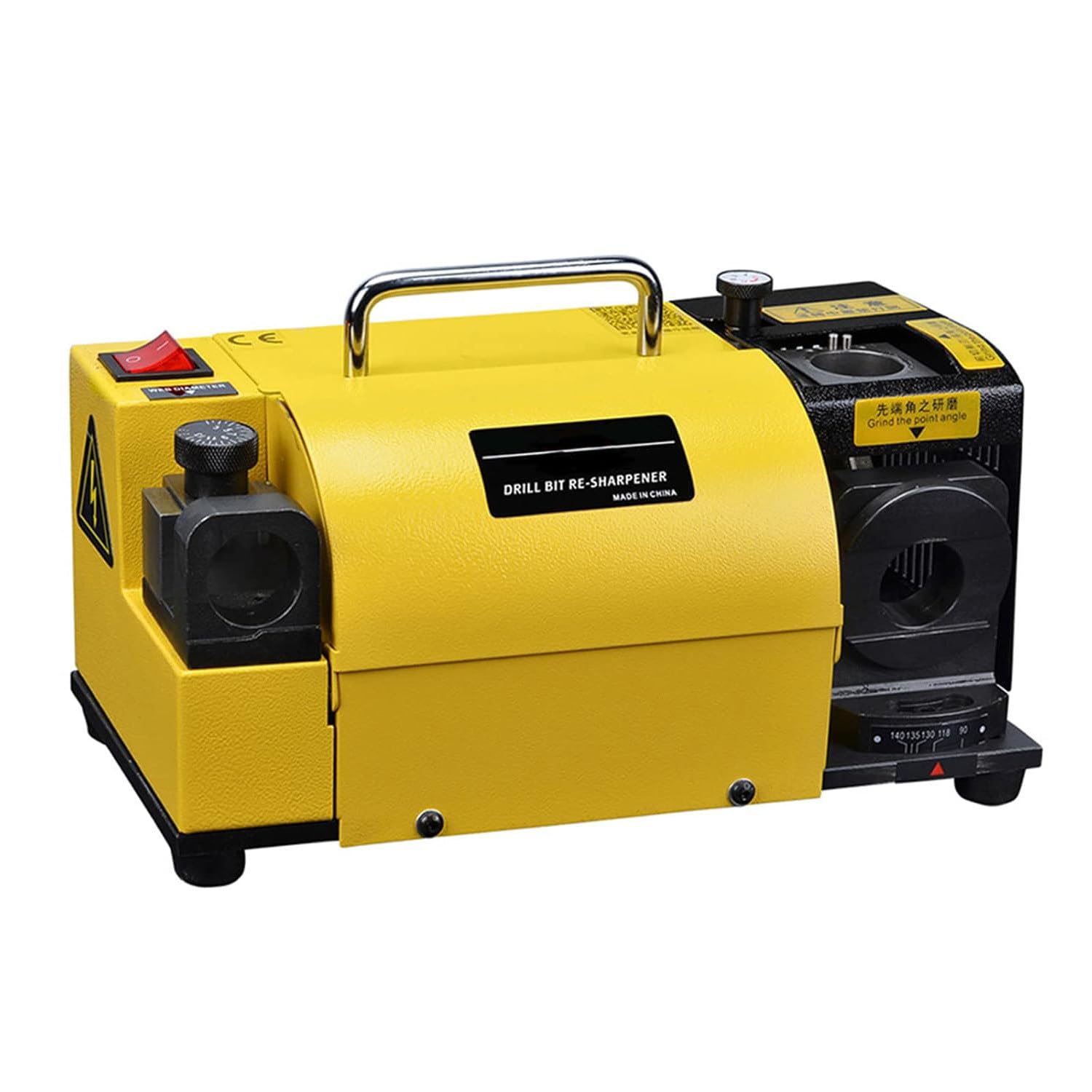 Affilatrice Portatile per Punte da Trapano,Affilatrice per Punte da Trapano,Re-Sharpener Angle Grinding,Ad Angolo Regolabile da 3-13 Mm,con 11 Pinza