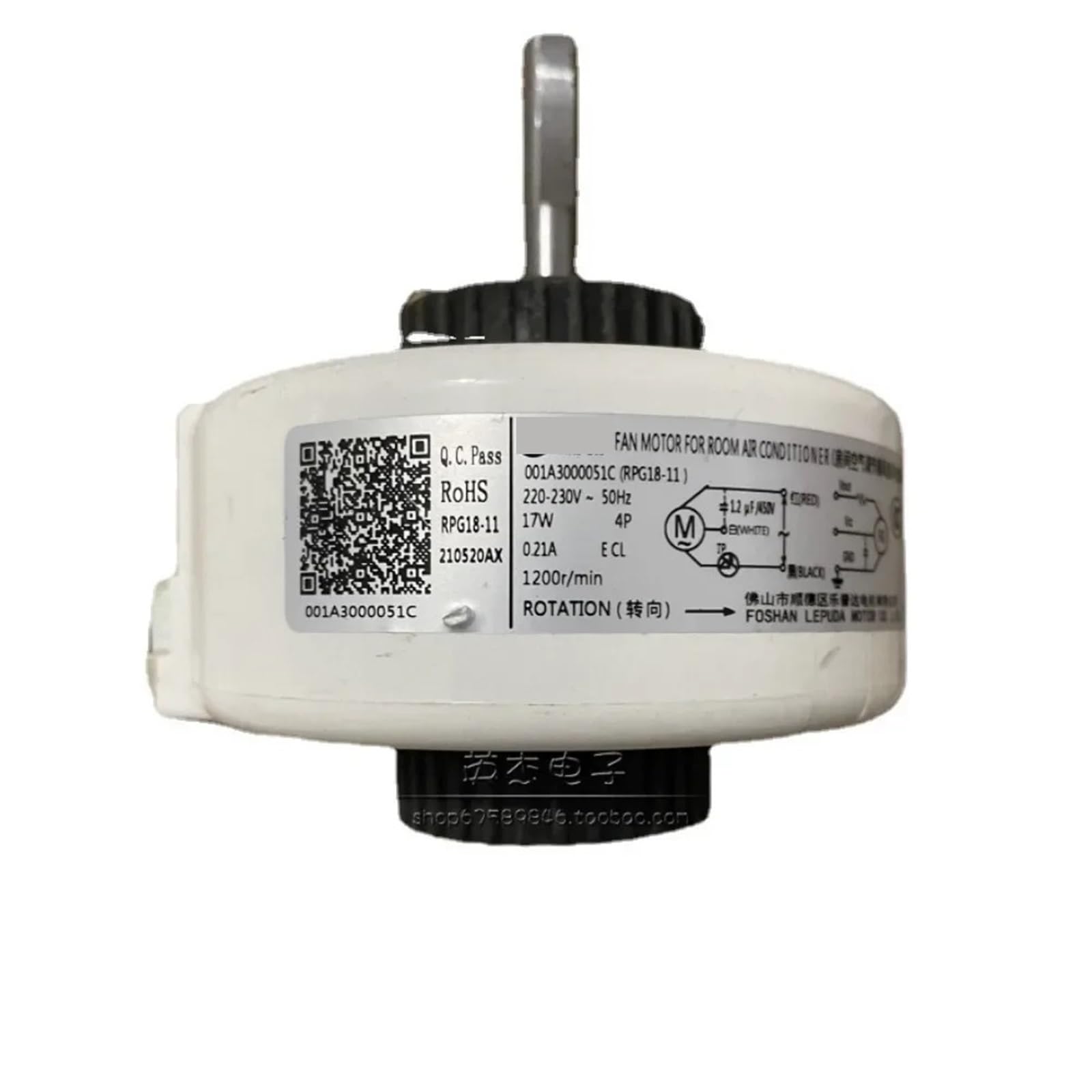 EKFBQBGW for Air Conditioner Indoor Unit AC Fan electronic starter RPG18-11 220-230V 50Hz 17W 1200r/min 001A3000051C Conditioning Parts