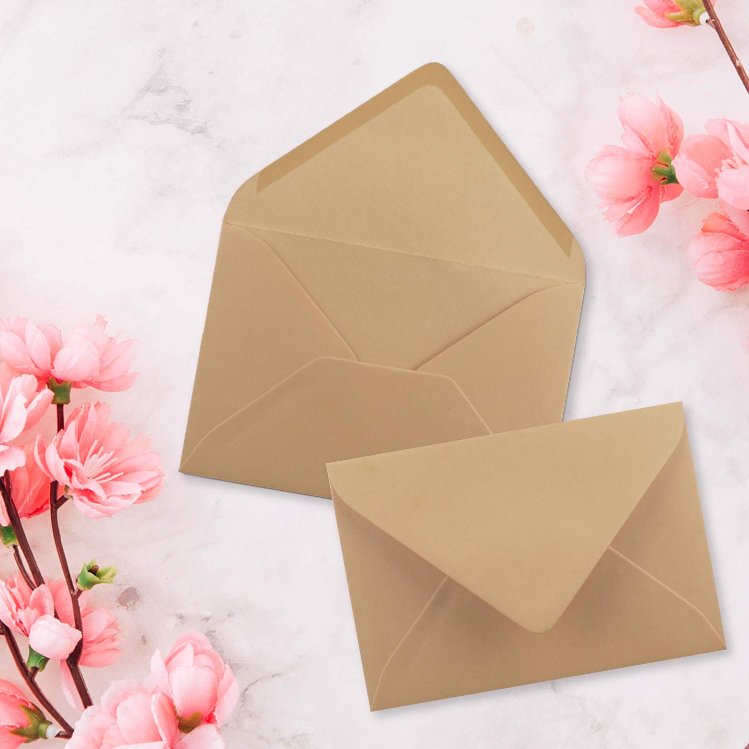 FarbenFroh Envelope with Pointed Flap, DIN C7, Wet Seal, Small Blank Envelopes, Mini Envelopes, Ideal for Christening Birth - Image 2