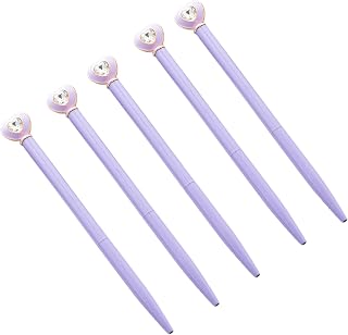6Pcs Heart Ballpoint Pen Twist to Open/Close, Signing Pen Guest Sign in Crystal for School Stylish Business Pens