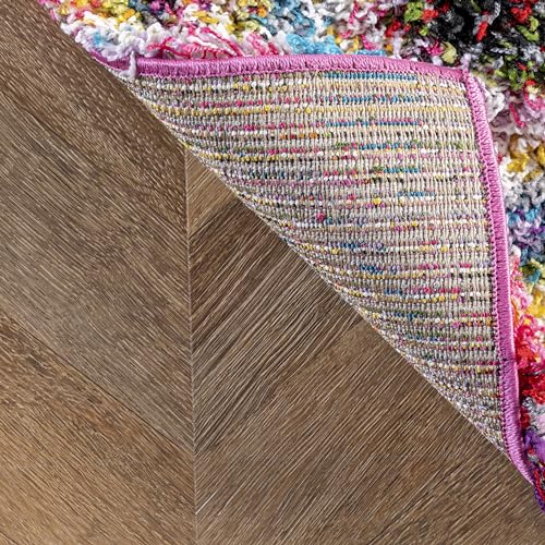 Nuloom OZXL02A-508 Kindra Bohemian Circles Shag Area Rug thumb #6