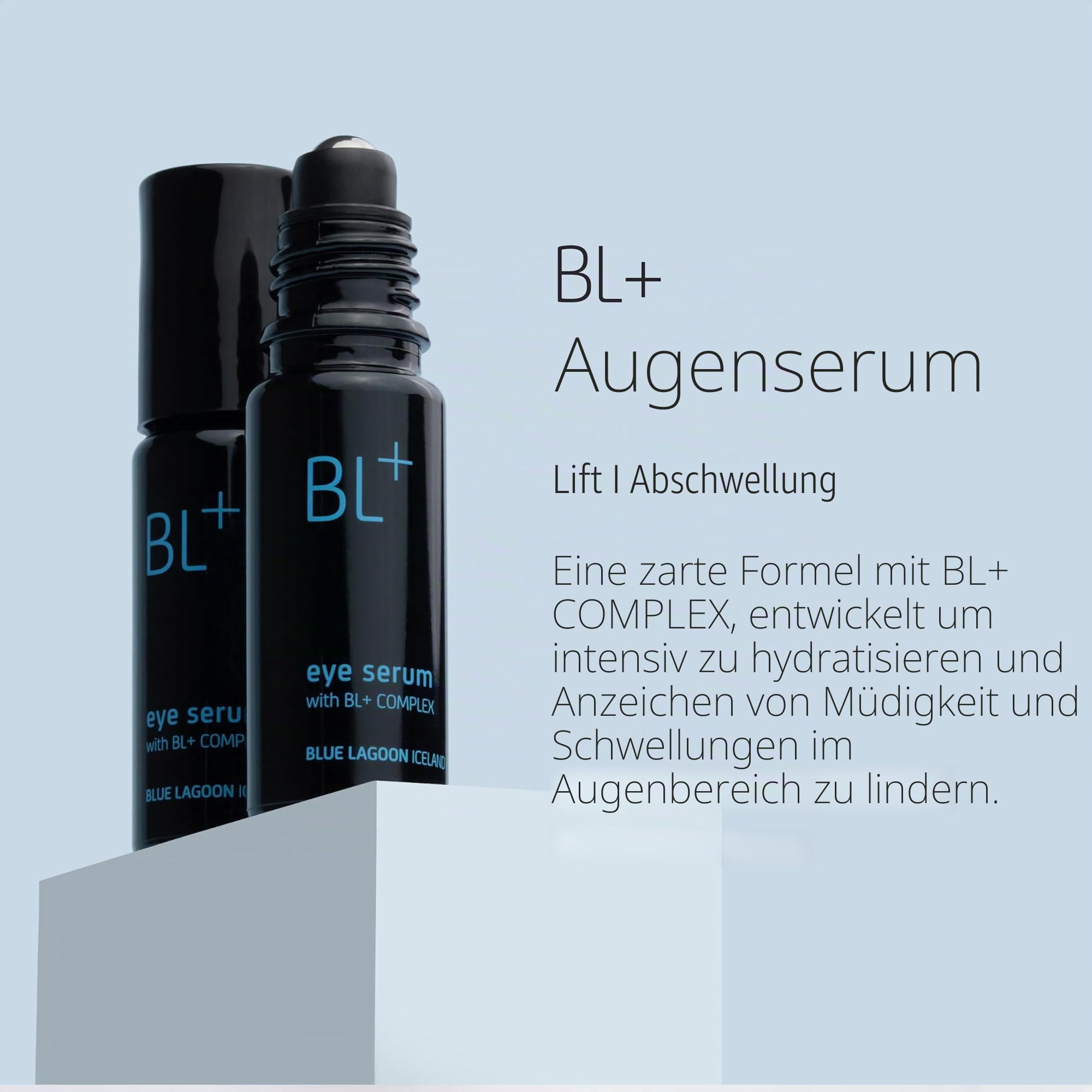 Blue Lagoon - BL+ The Eye Serum festigende tägliche Faltenbehandlung | Nachhaltige, bioaktive Luxushautpflege (10 ml)