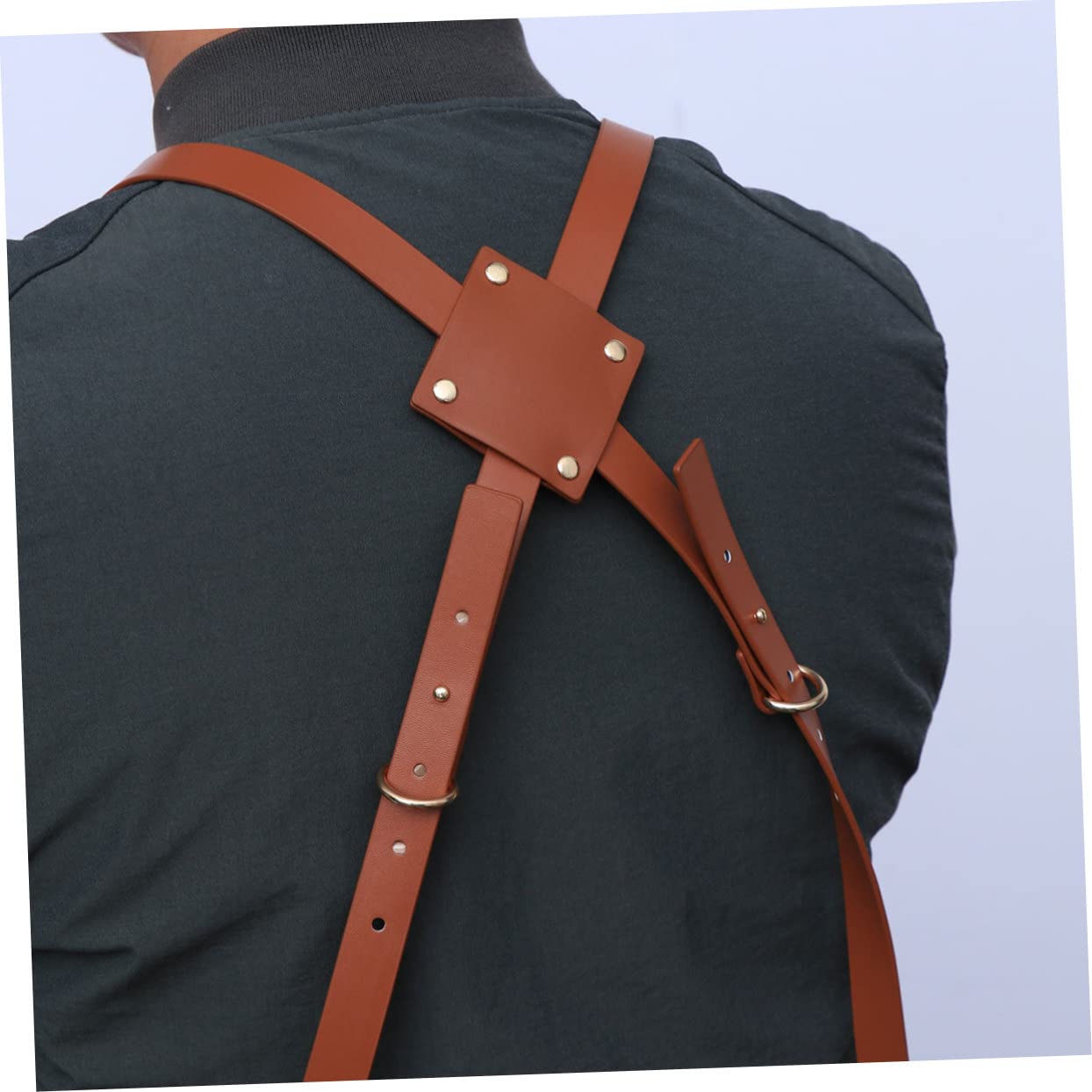 LIFKOME Grembiule Da Lavoro in Denim Regolabile Grembiule Tasche Multiple Professionale Per Parrucchiere Cameriere Cucina