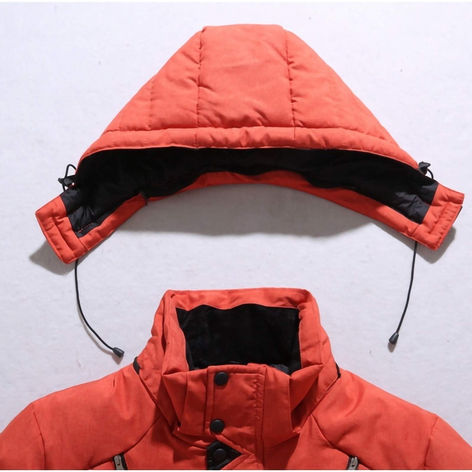 Kurtka puchowa męska zimowa kurtka puchowa wodoodporna kurtka narciarska outdoorowa parka kurtka robocza z odpinanym kapturem, odzież robocza na zimę, kemping, podróże i spacery