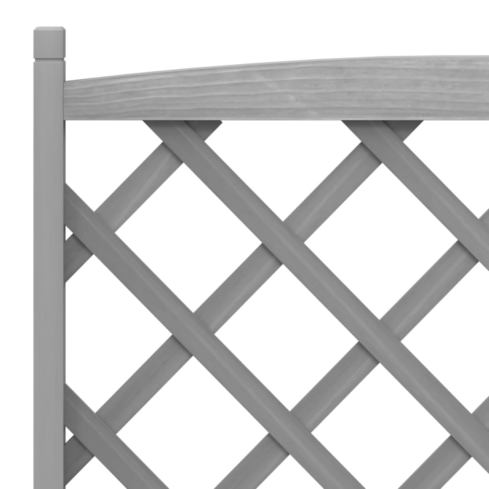 Homgoday Pflanzgefäß für den Außenbereich, Pflanzgefäß für den Garten, Pflanzgefäß mit grauem Rankgitter aus massivem Tannenholz