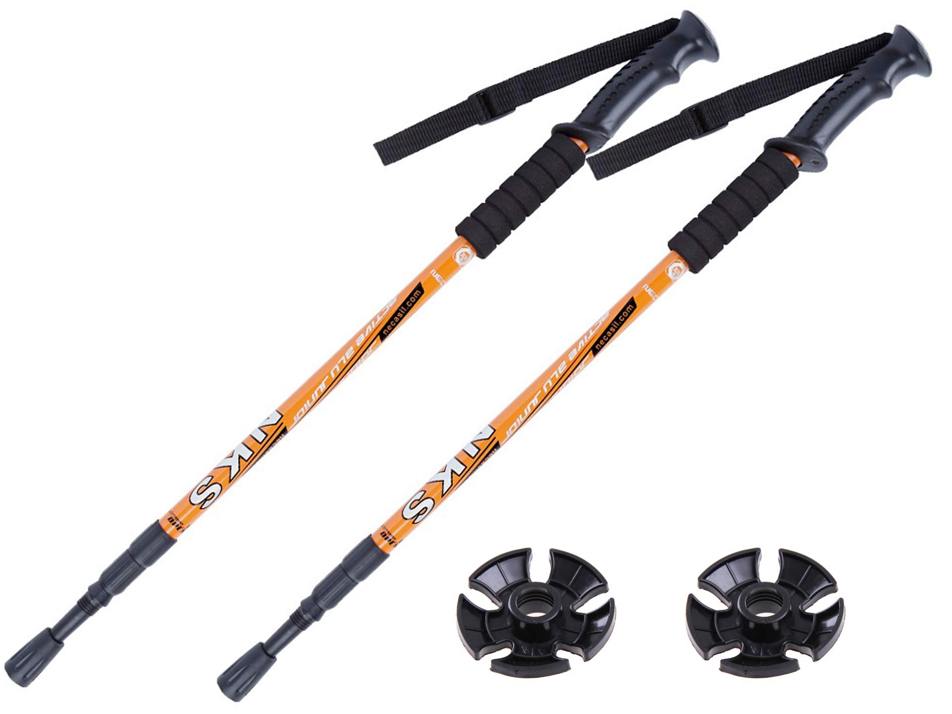 hikehobby2 x Trekking Poles Hiking Poles Telescopic Trekking Poles Orange