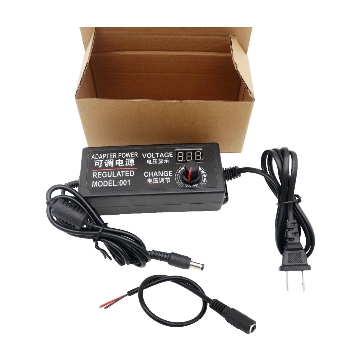 Netzteil 220V-12V 5A Displayregler Buchse DC
