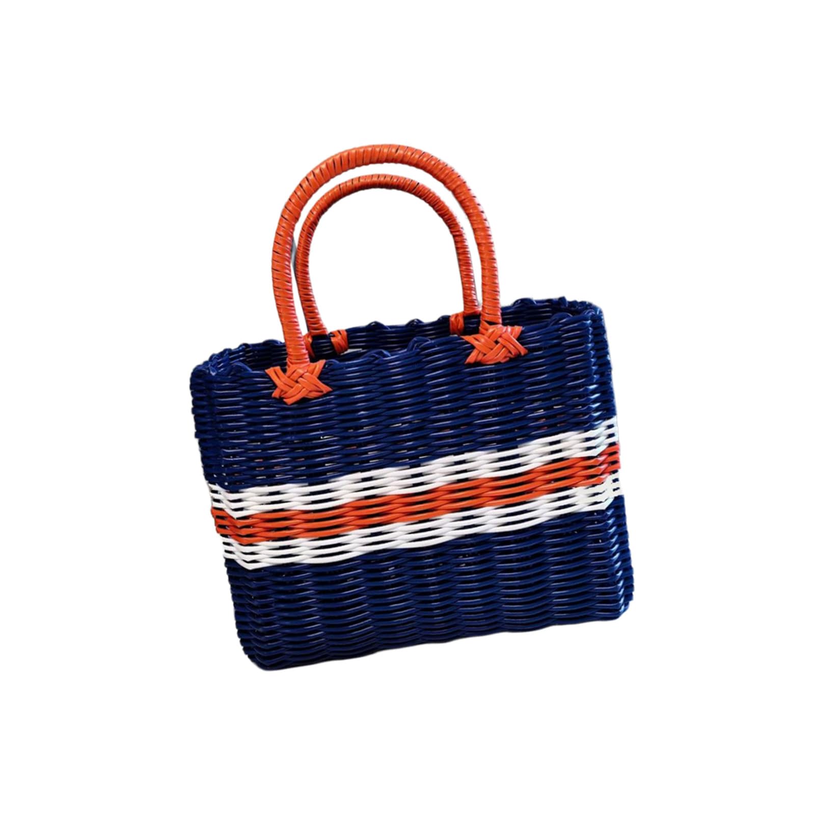 Spacious PVC Picnics Bag Perfect for Family Daily and Lakeside Dining with Reinforced Handle Simple Outdoor Meal Bag Wear Outdoor Meal