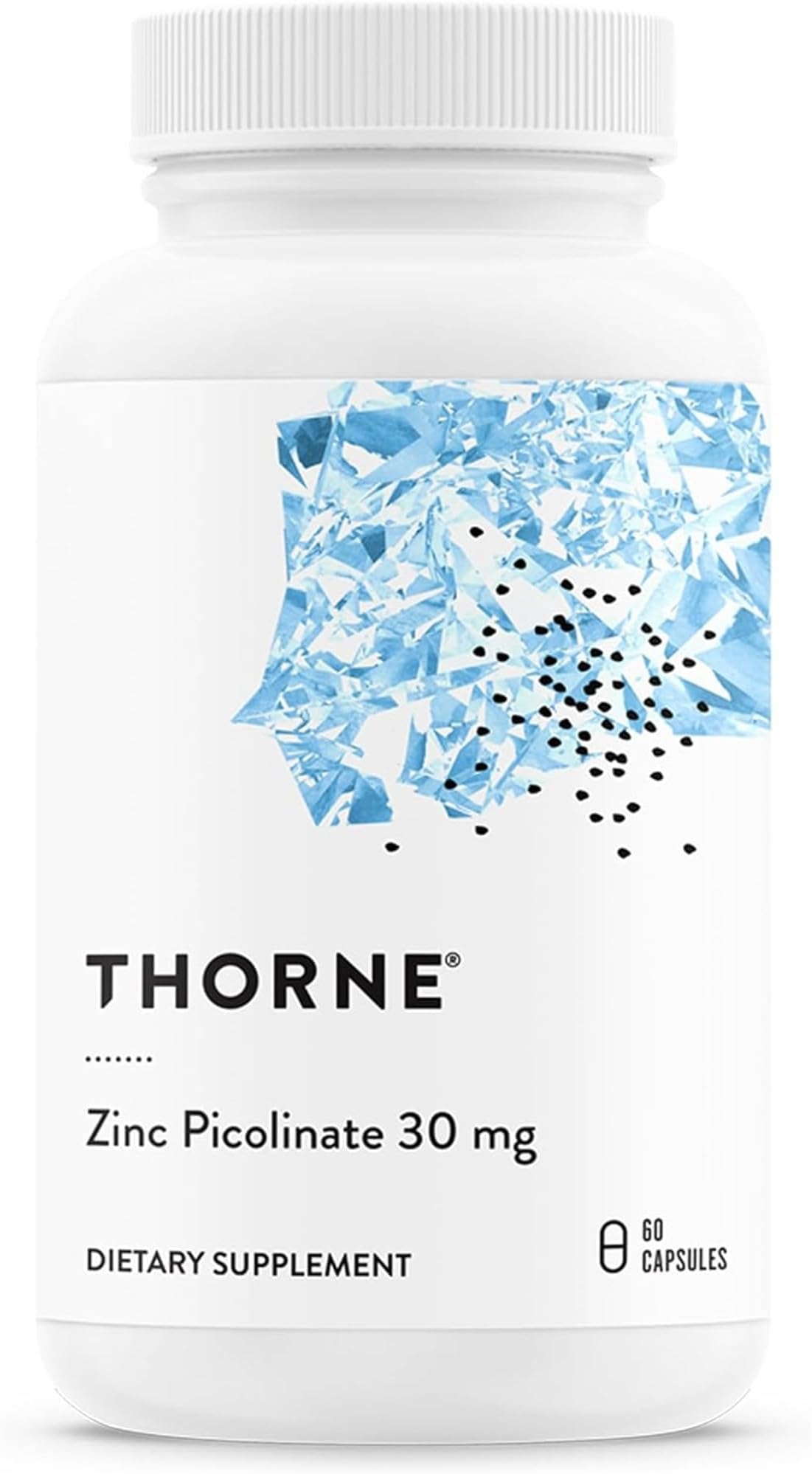 THORNE - Zinc Picolinate 30 mg - Well-Absorbed Zinc Supplement for Growth and Immune Function - Promotes Healthy Skin & Eyes* - Third-Party Certified - Gluten, Dairy & Soy-Free - 60 Capsules