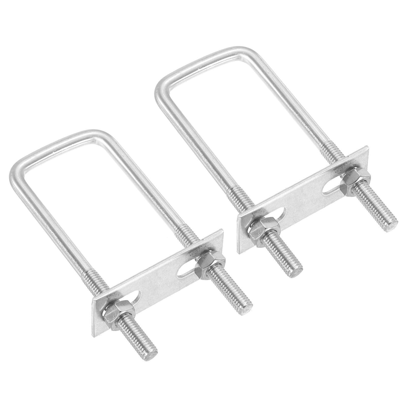 PATIKIL M8x40x100mm Square U-Bolts Kit