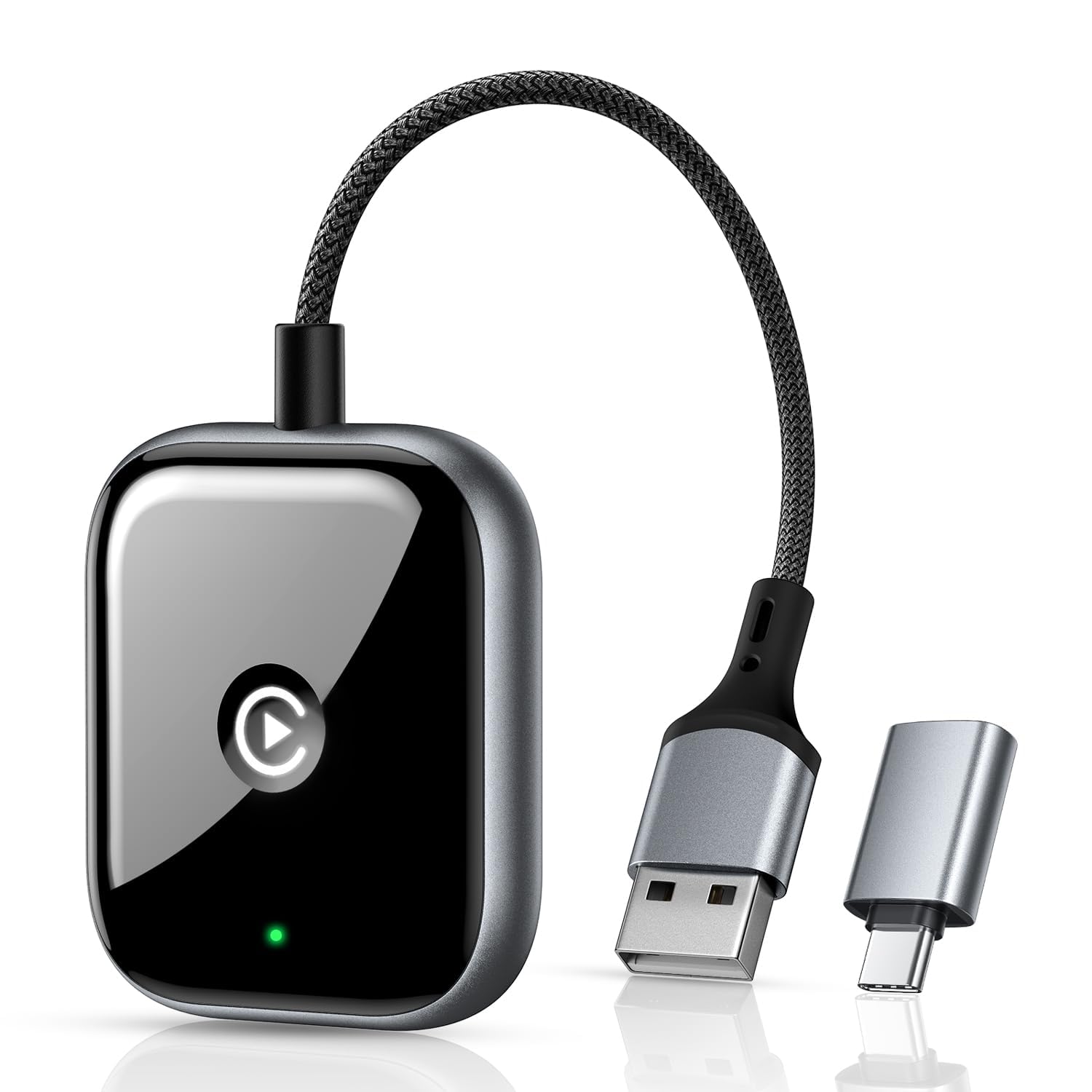 Adaptateur CarPlay sans fil JZ double Bluetooth pour iPhone et Android - 7
