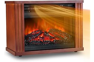 LifePlus Mini Electric Fireplace Tabletop Portable Heater