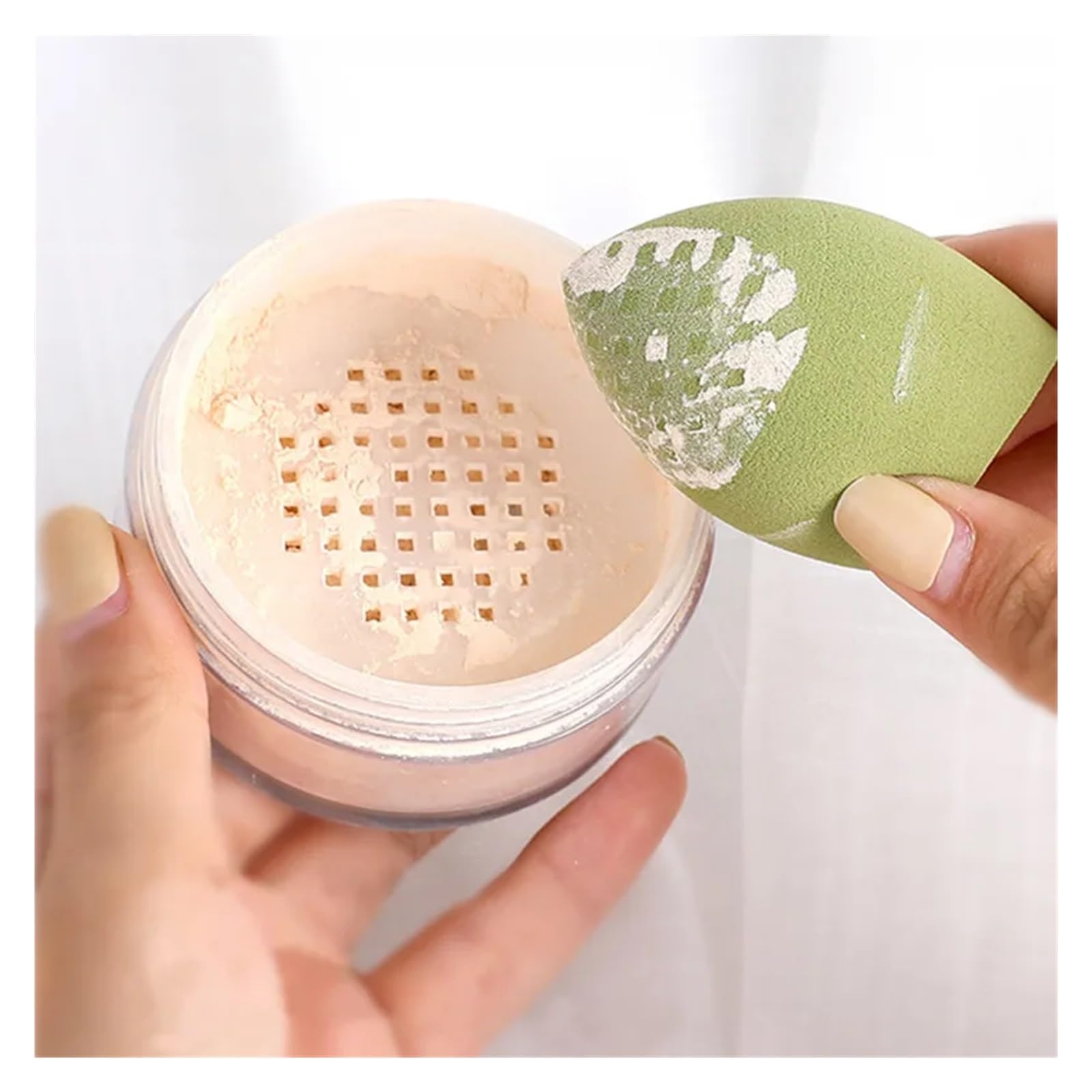 1/4/8 stücke Make-Up Schwamm Mixer Schönheit Ei Schlag Kosmetische Weiche Foundation Schwämme Pulver Schlag Weiblichen Make-Up Zubehör schönheit Zu (Color : 8pc-yellow)