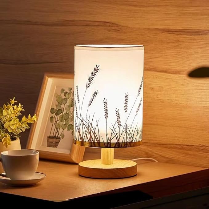 Bedside Table Lamp Small Bedroom Lamps for Nightstand, Options Solid