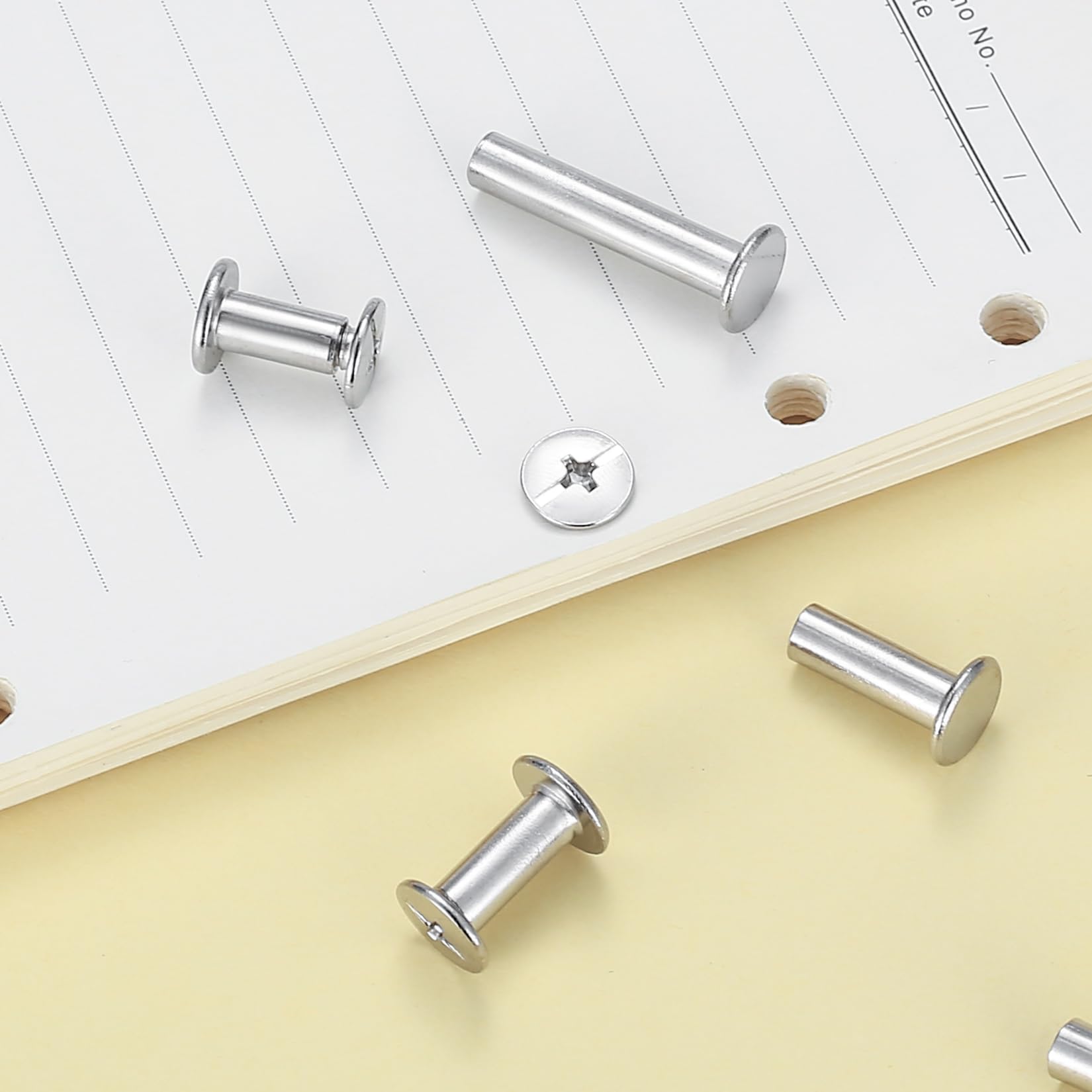 310 Pcs Chicago Screws, M5 Chicago Binding Screws Posts, Leather Rivets Kit, Book Binding Rivets Posts - Image 4