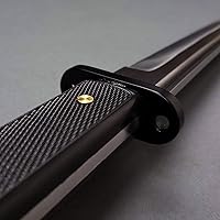 Vista 3 de Musha Samurai Wakizashi táctico hecho a mano de 31 pulgadas con hoja de espiga completa de acero al carbono 1045. para colecciones