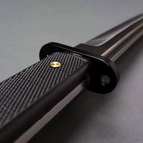 Miniatura 3 de Musha Samurai Wakizashi táctico hecho a mano de 31 pulgadas con hoja de espiga completa de acero al carbono 1045. para colecciones para