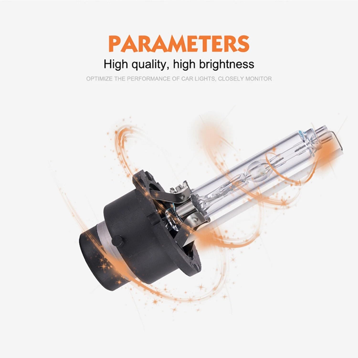 2PCS D4S HID Xenon Headlight Bulbs 6000K Bright White LED Replacement Lamps for Car Hi/Lo Beam