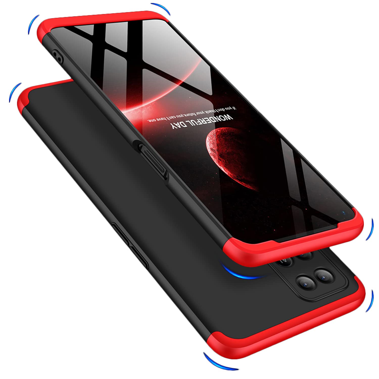 KAPA Poly Carbonate Double Dip Full 360 Protection Back Case Cover for Oppo A54 (4G) (Red,Black) (B09CPT9ZRF) Amazon Price History, Amazon Price Tracker