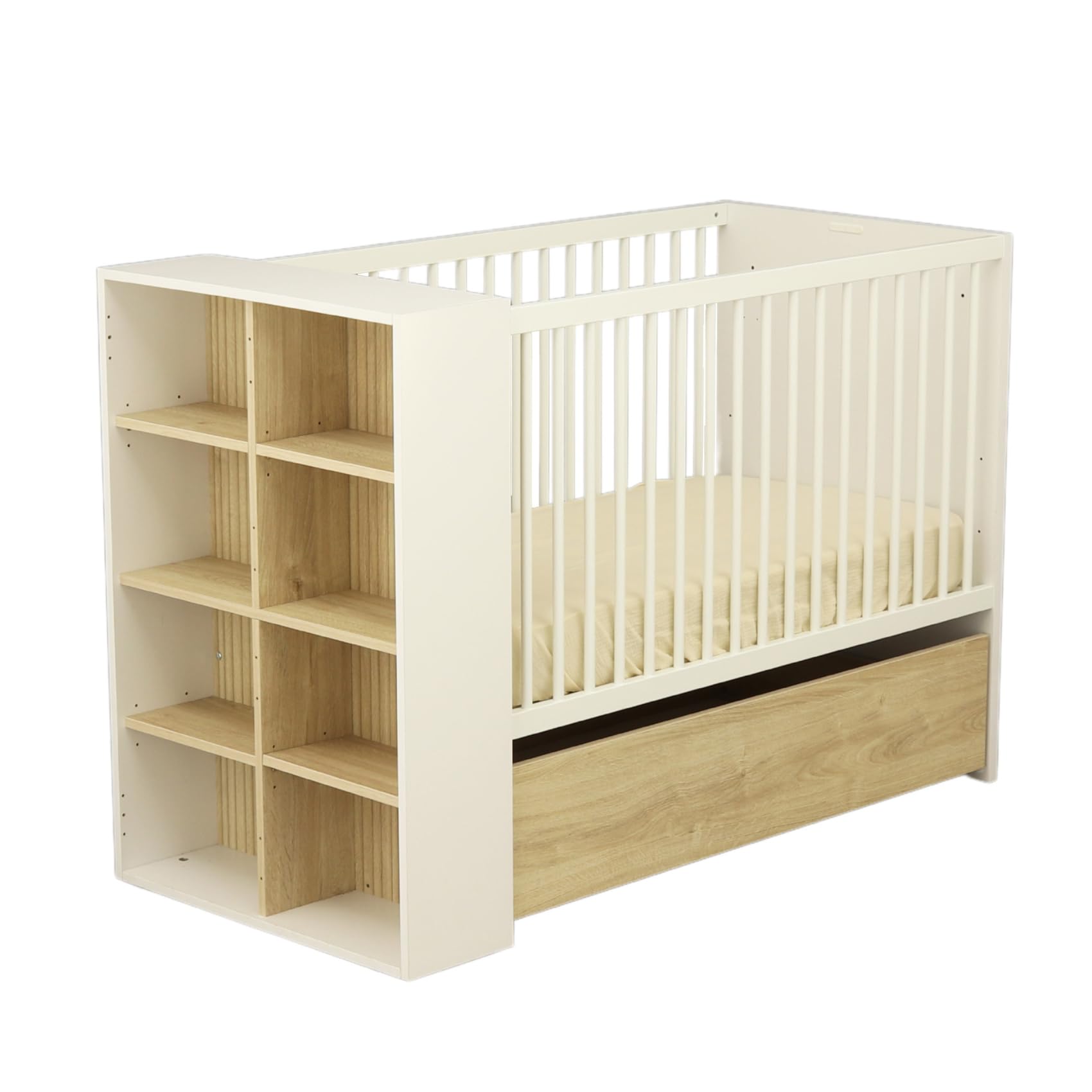 Sauthon Lit bébé 120x60 Transformable en lit 90x190