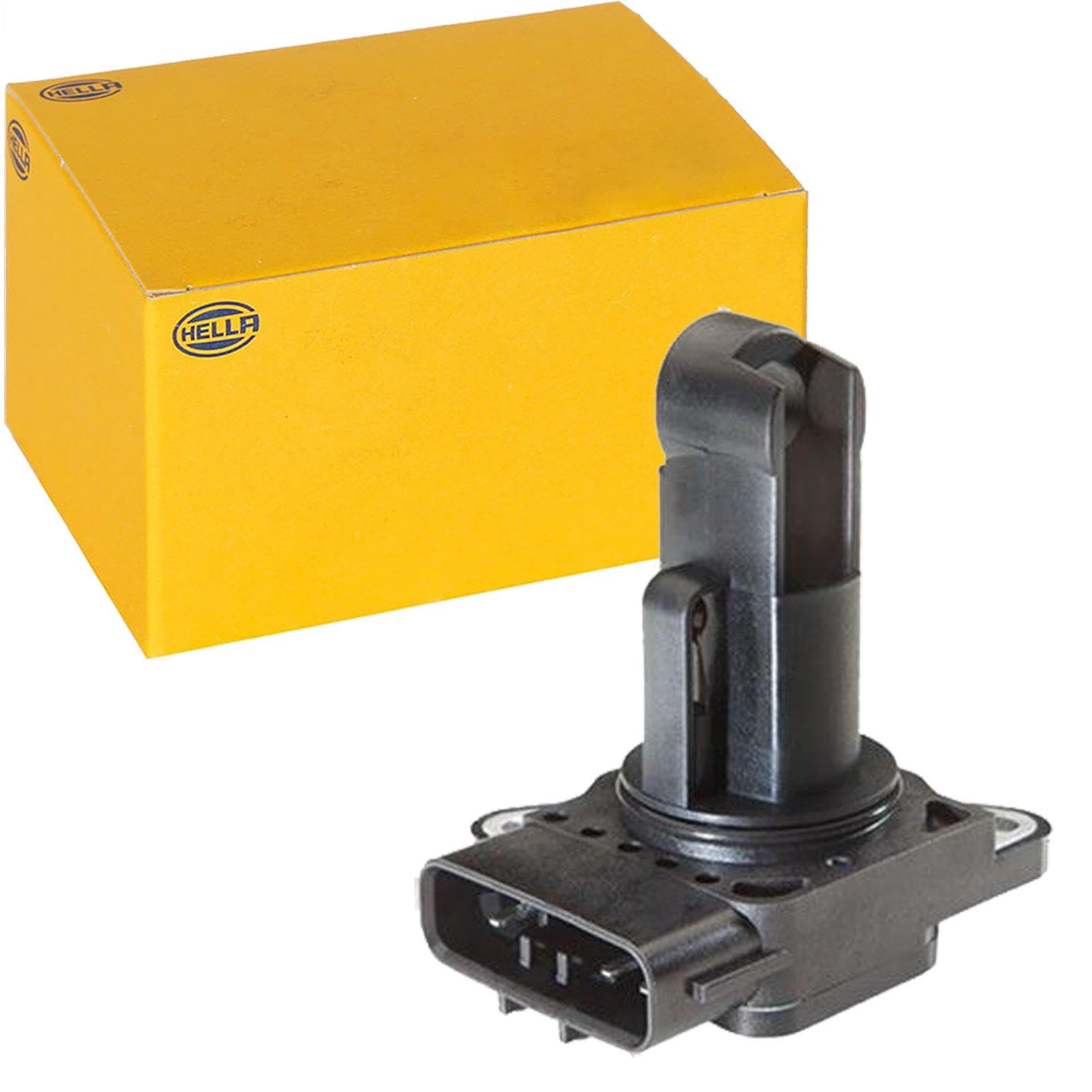 HELLA 8ET 009 142-921 Medidor de la masa de aire - 5polos - atornillado - sin tubo de admisión | 8ET 009 142-921 para Corolla Avensis Yaris Auris 2.2 3.0 D-4D
