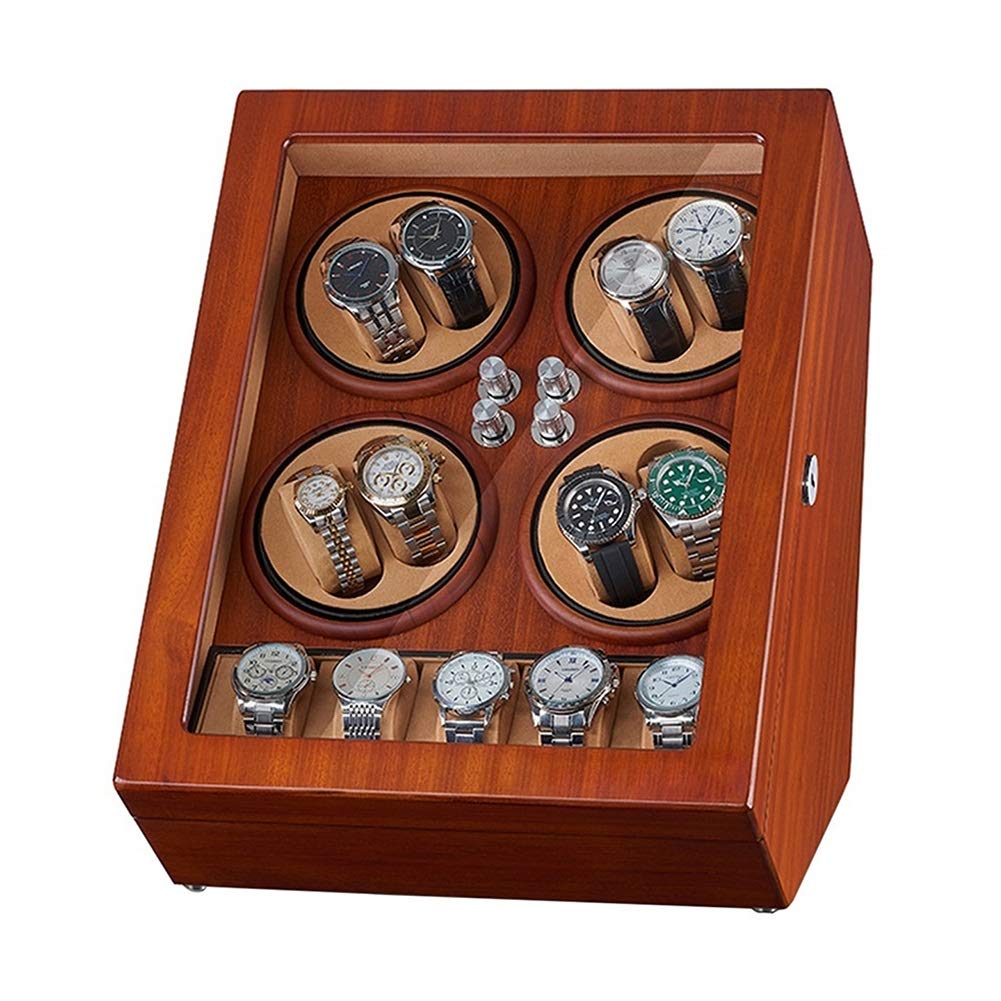 CGCSYZ Automatic Watch Winder 8+5 Watch Winder Box Storage Piano Paint Exterior Silent Motor Large Capacity 4 Rotation Mode (C)