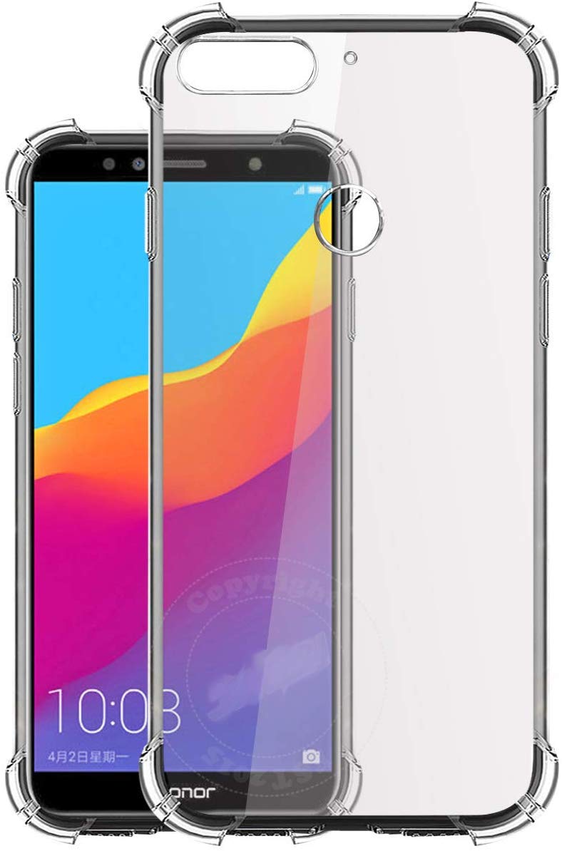 Thermoplastic Polyurethane, Plastic Shockproof Bumper Back Cover Case for Honor 7A (Transparent) (B08656C4FN) Amazon Price History, Amazon Price Tracker