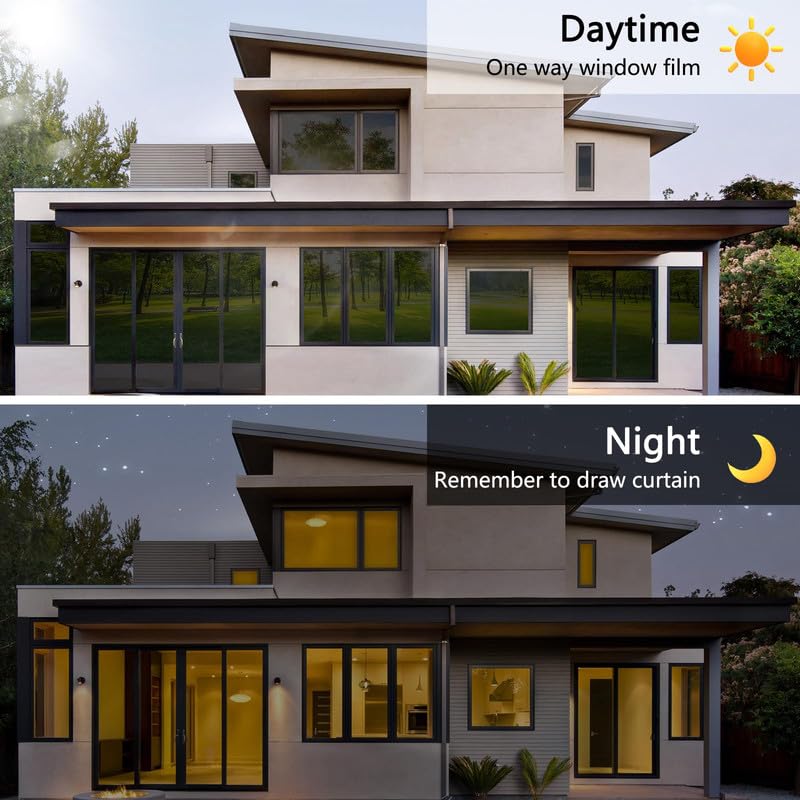 Image of Blackout Black Film for Glass Window, self Adhesive Glass Film for Privacy Glass Film for Sunlight Heat Blocking, Glass Window, Office Cabins, Home - 95% Black Glass film16 X 96 Inchs