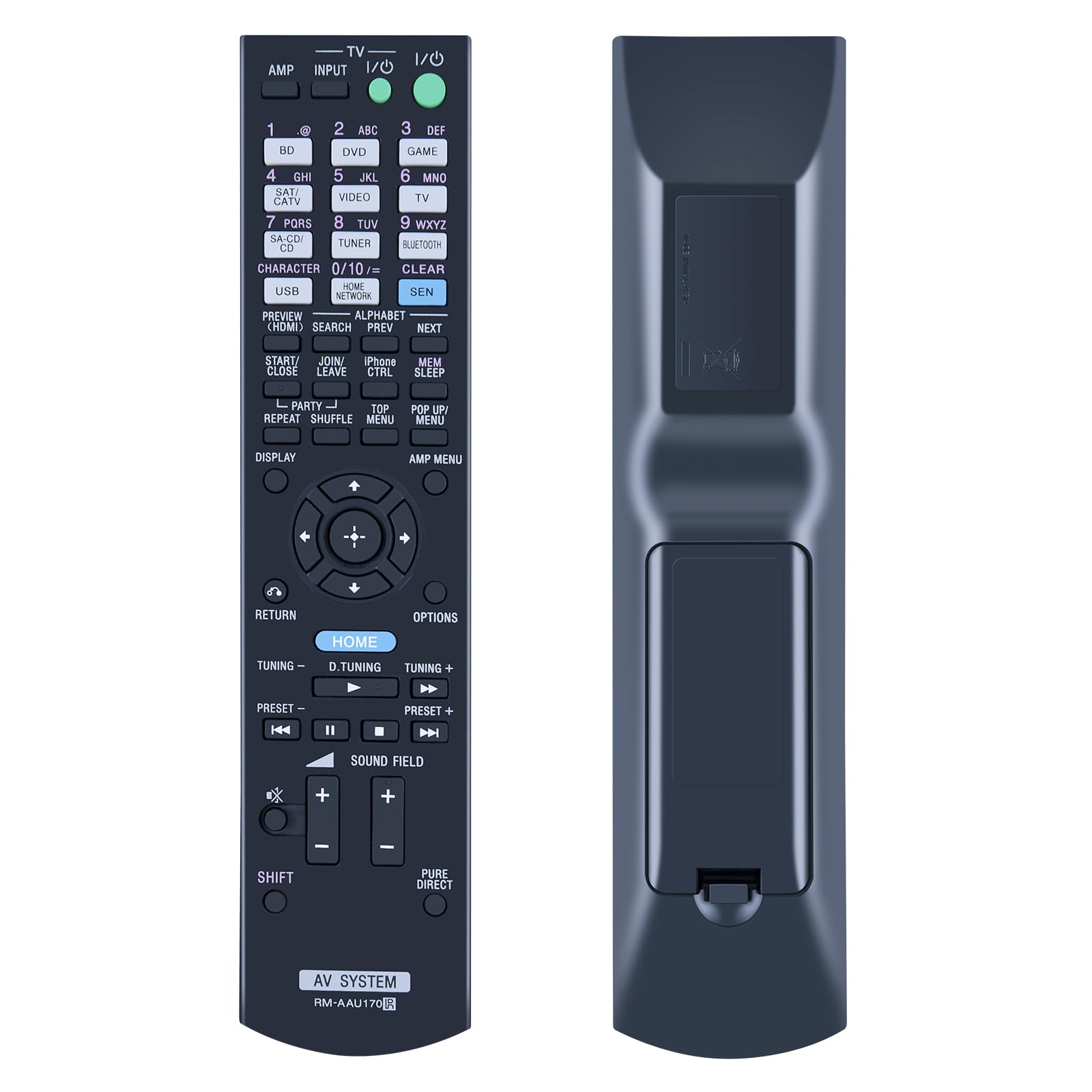PZL RM-AAU170 RMAAU170 Replace Remote Control suit for Sony STR-DN840 STRDN840 Multi Channel AV Receiver