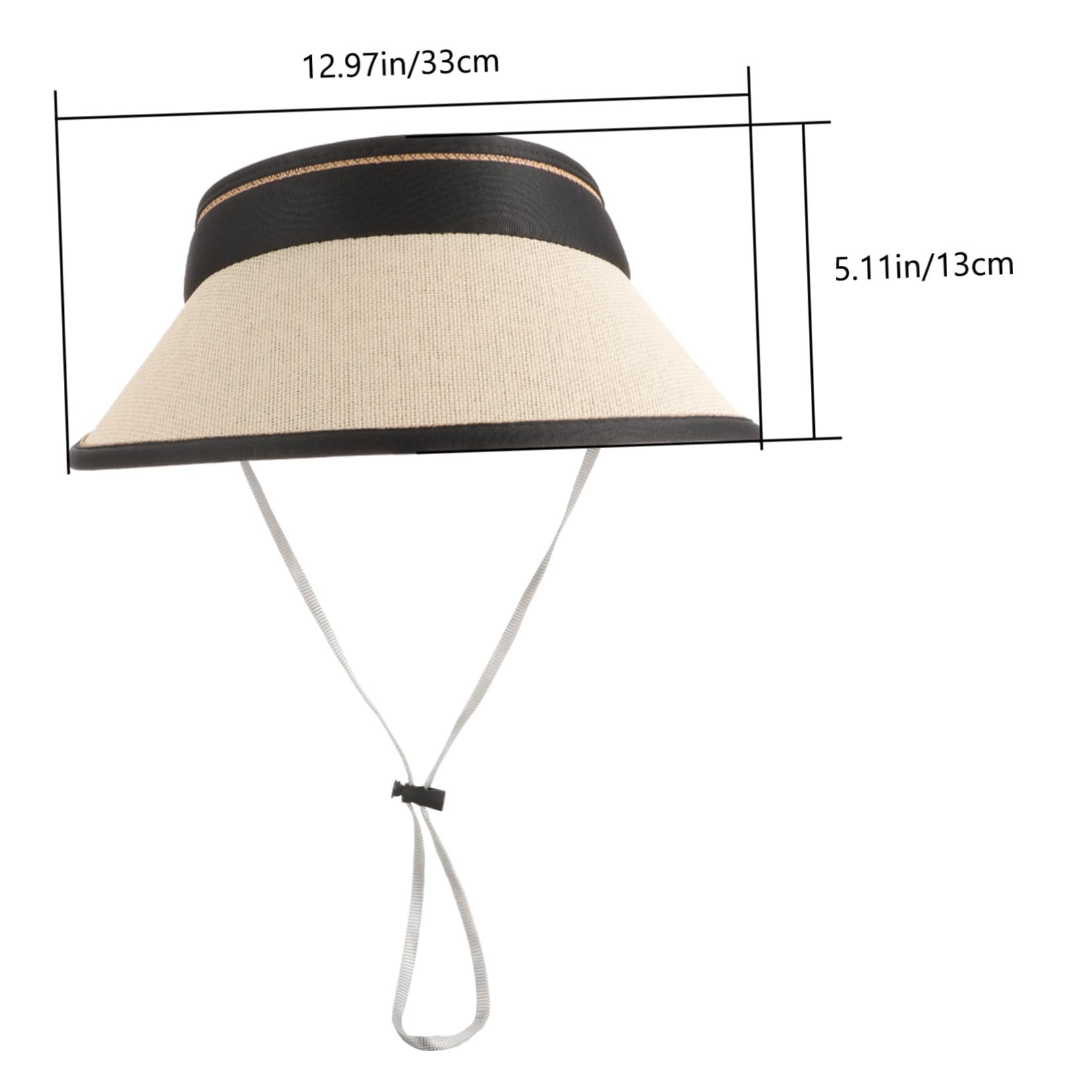 SHERCHPRY 2 sombreros vacíos de paja para deportes de golf